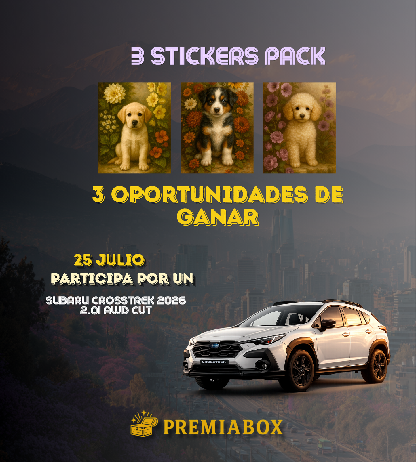 3 STICKER x 3 TICKETS